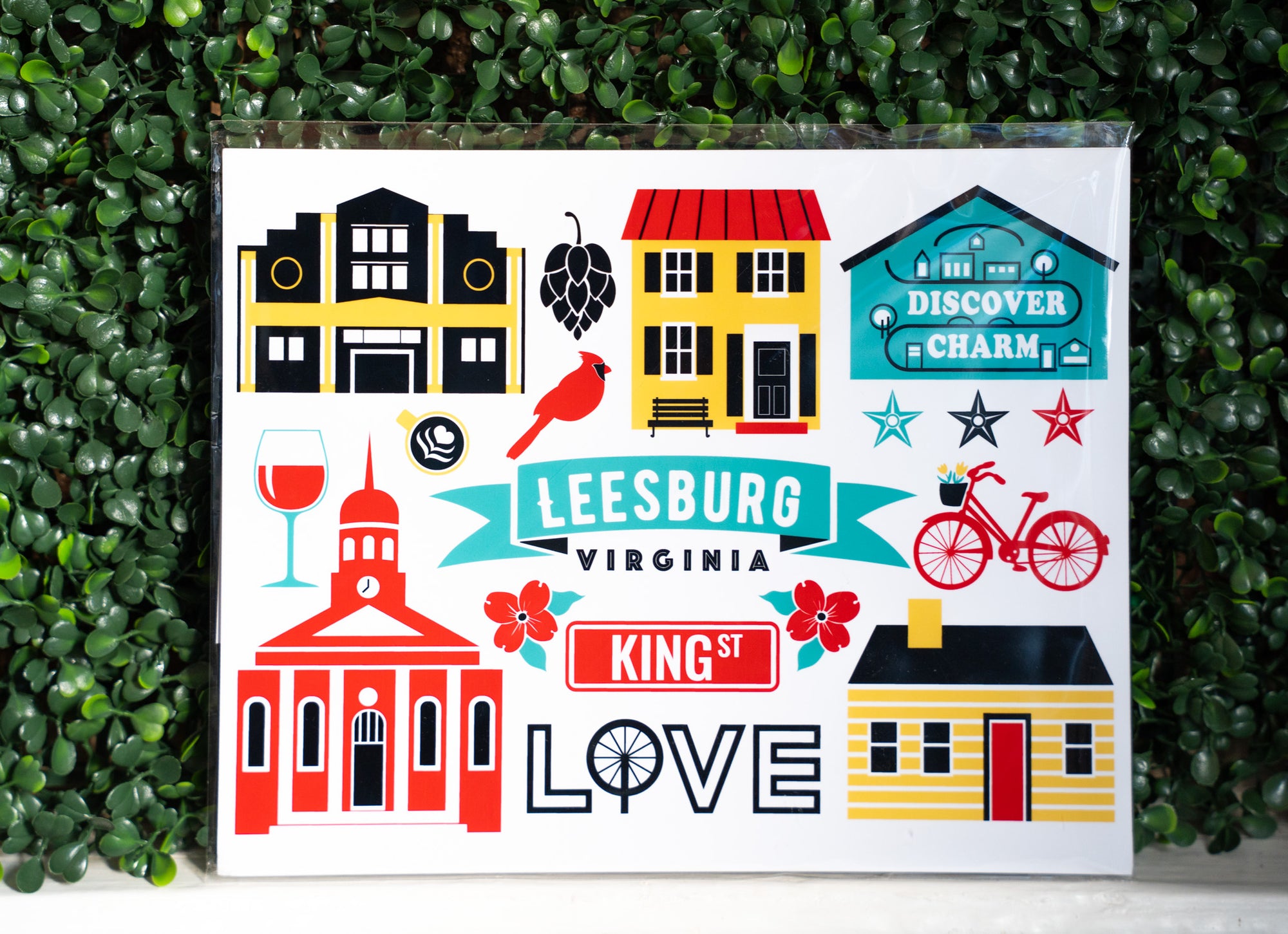 Leesburg, VA Postcards & Magnets – Art by Liz Mullikin