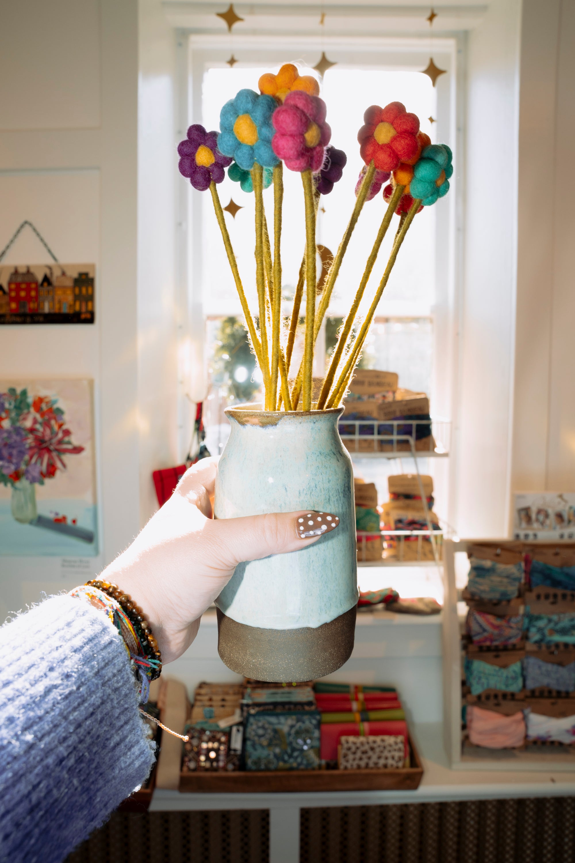 Handcrafted Fair Trade Felt Flower Bouquet 🌸✨