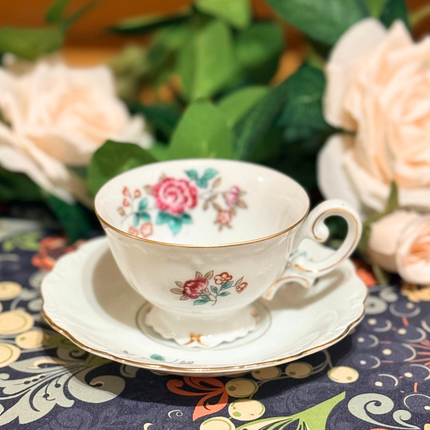 Vintage China ~ Noirtake Marimura Pekincourt Teacup & Saucer