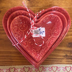 Heart nesting dishes - set of 3