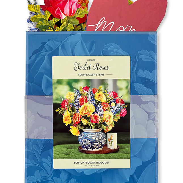 Paper Flower Bouquet ~ Grande Sorbet Roses