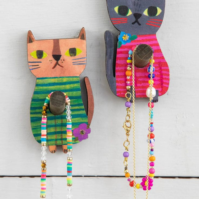 Cat Wooden Wall Hook