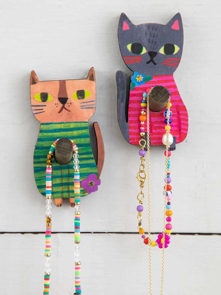 Cat Wooden Wall Hook