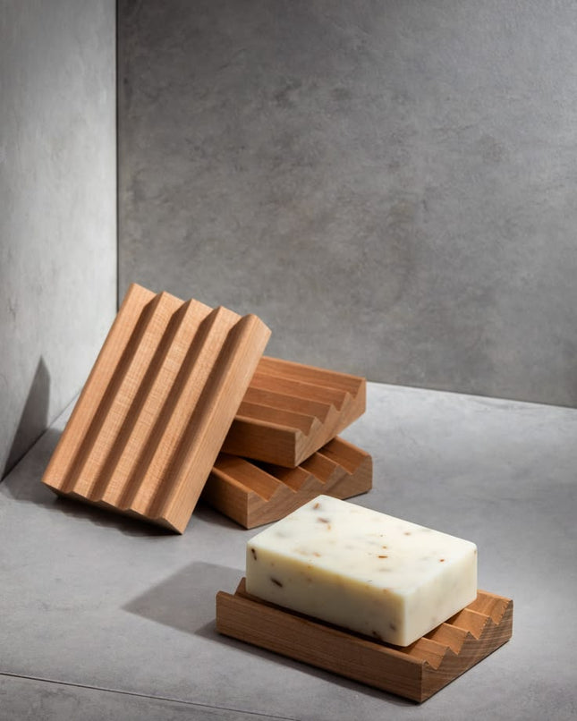 Alder Wood Boardwalk Soap Dish
