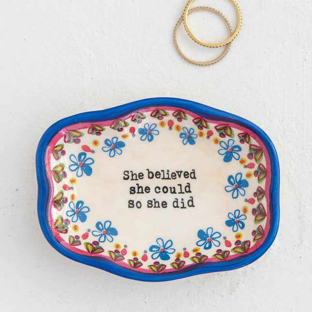 She Believed She Could Trinket Dish