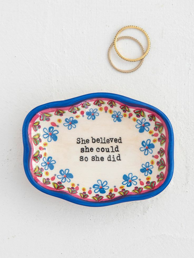 She Believed She Could Trinket Dish