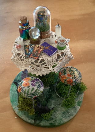 Mossy Fairy Tarot Table Miniature