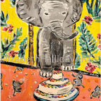 Elephant with Cake