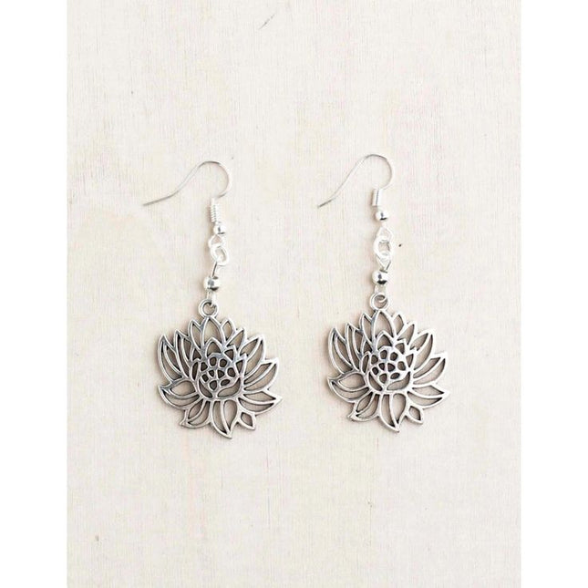 Bali ~ Lotus Earrings