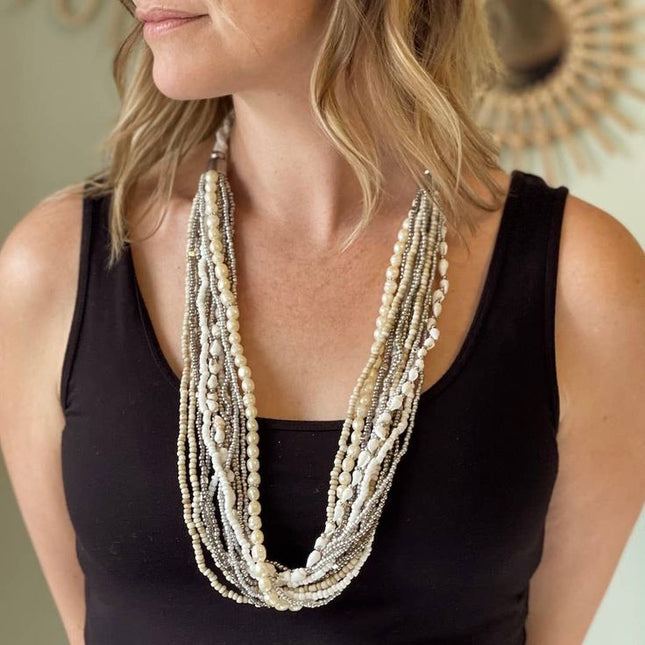 Bali Pearl & Shell Necklace