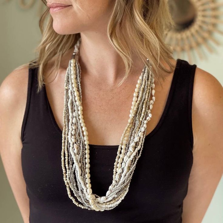 Bali Pearl & Shell Necklace