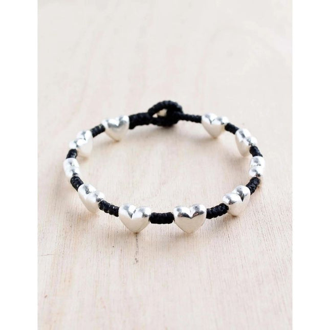 Bali Single Alloy and Rhodium Bracelets