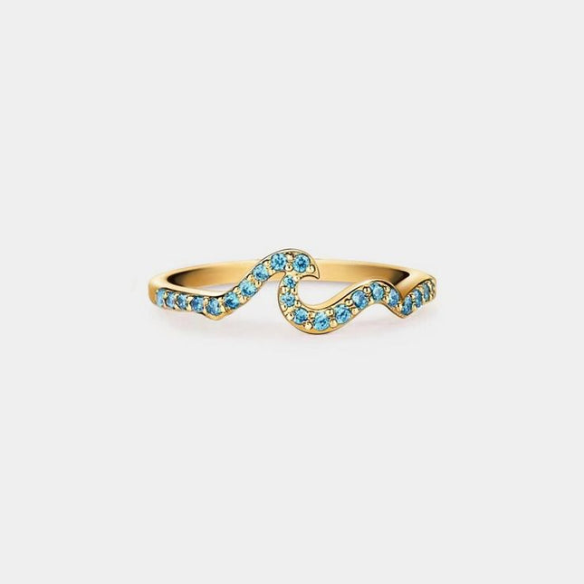 ✨ Sterling Silver Ocean Wave Ring