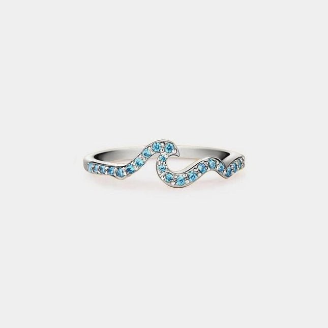 ✨ Sterling Silver Ocean Wave Ring