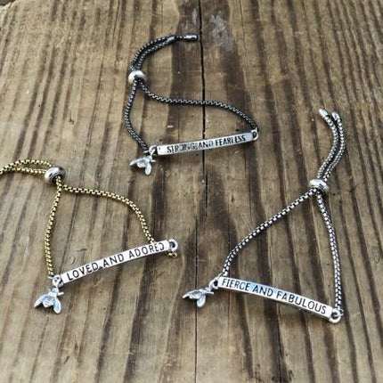 Bee Bracelets - Bolo Style