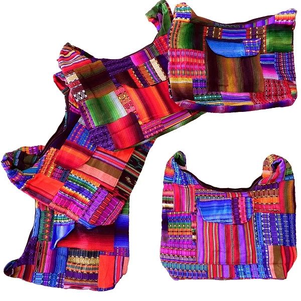 Bright Patchwork Messenger Bags