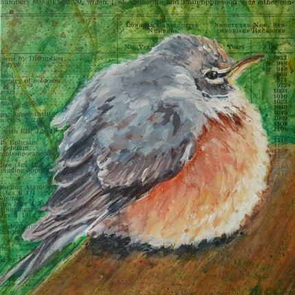 Brush in Hand Bird Prints