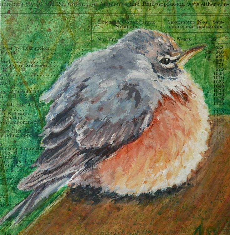 Brush in Hand Bird Prints