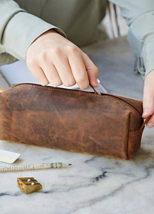 Handmade Buffalo Leather Pencil Case – Fair Trade