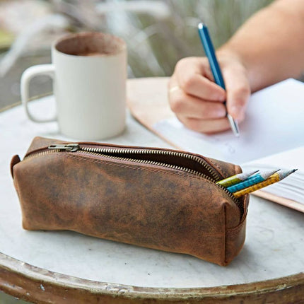 Handmade Buffalo Leather Pencil Case – Fair Trade