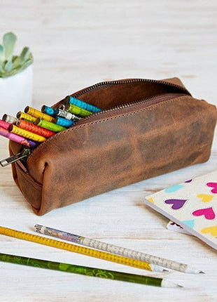 Handmade Buffalo Leather Pencil Case – Fair Trade