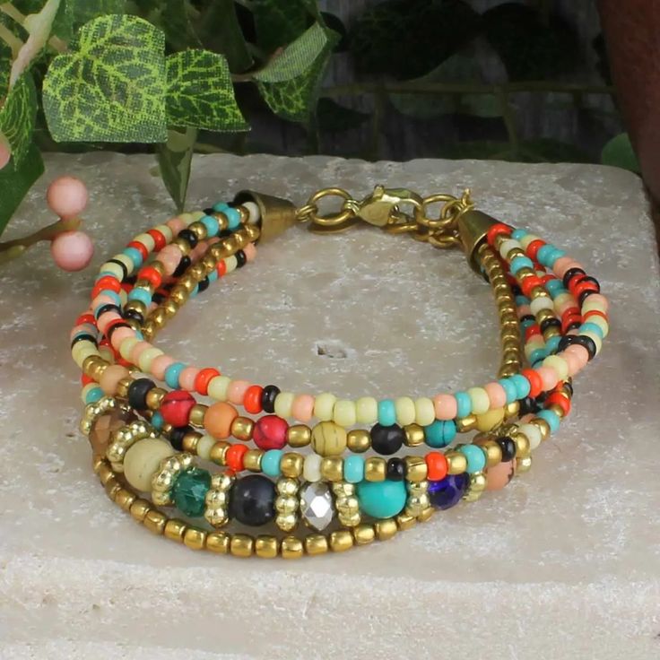 Candy Bowl Mixed Bead Bracelet