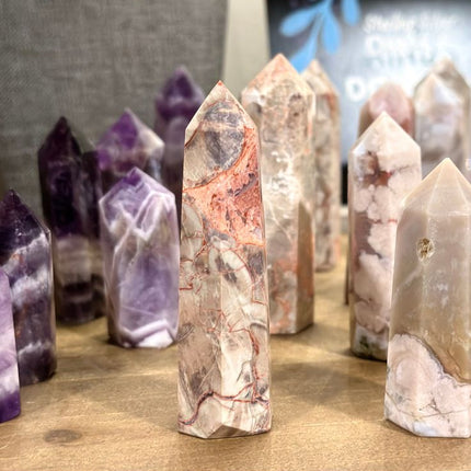 Flower Agate Pillars / Crystal Tower