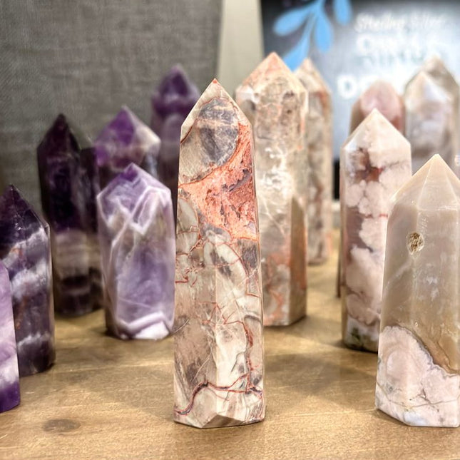 Flower Agate Pillars / Crystal Tower