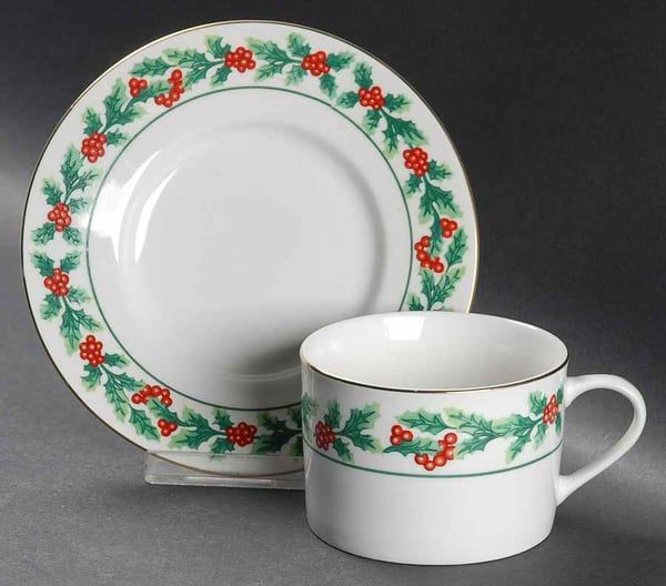 Vintage China ~ Christmas Greeting by Gibson