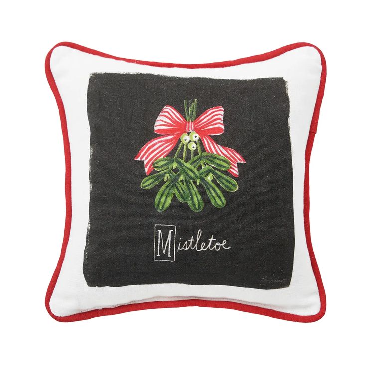 Christmas Mistletoe Pillow