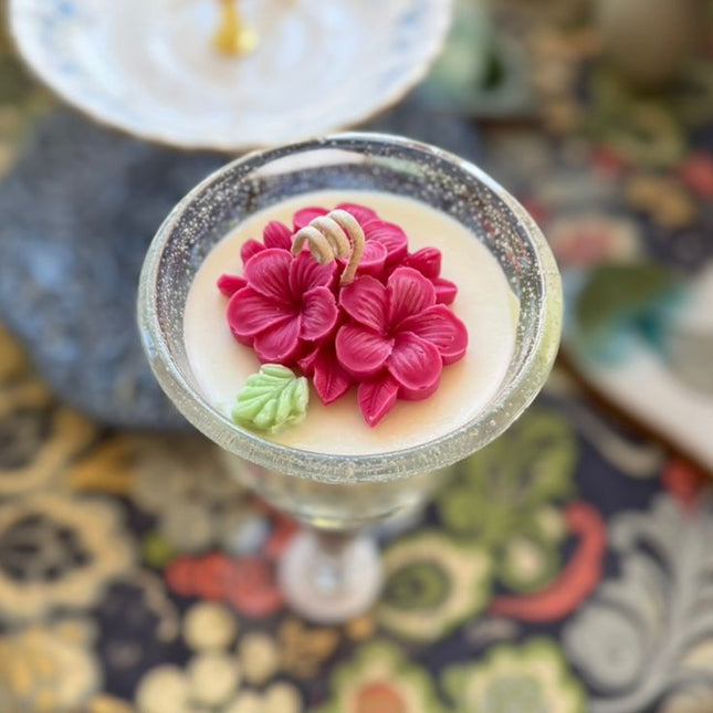 Crystal Flower Candle