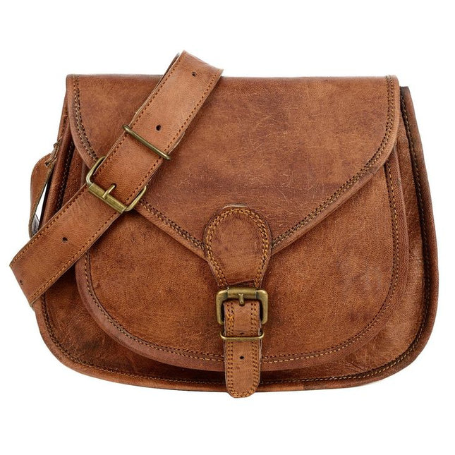 Handmade Leather Saddle Bag – Fair Trade & Naturally Dyed