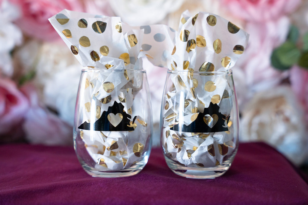 Virginia Love Stemless Wine Glasses