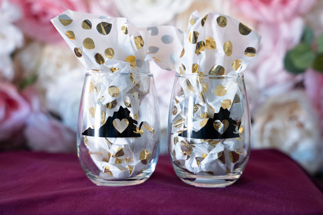 Virginia Love Stemless Wine Glasses