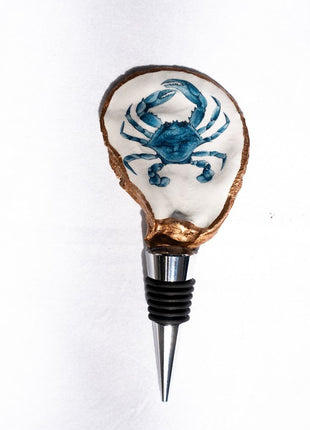 Decoupage Oyster Shell Wine Bottle Stopper – The Joyful Penguin