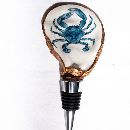 Decoupage Oyster Shell Wine Bottle Stopper – The Joyful Penguin