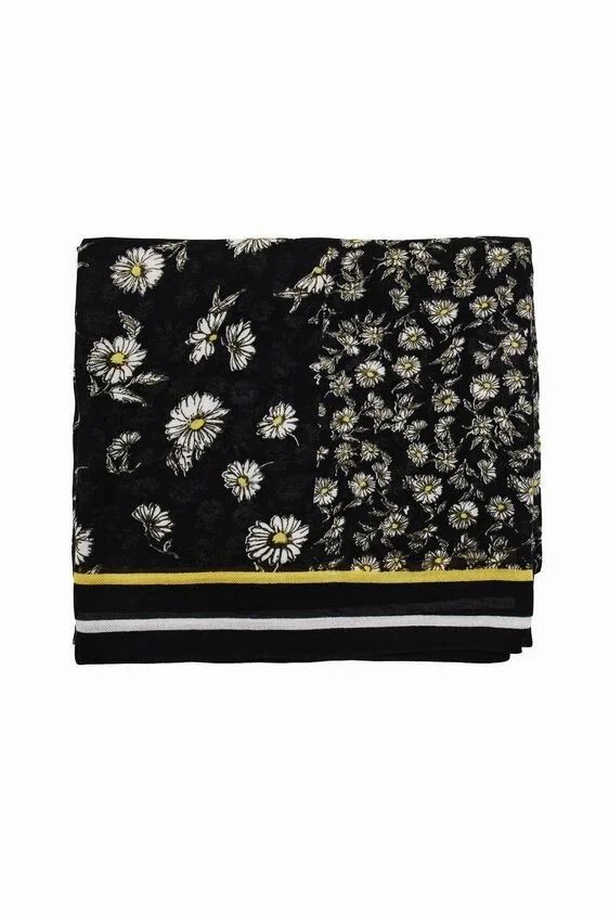 Desigual Black & White Scarf