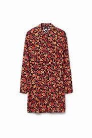 Desigual Reds Button-up Flower Dress