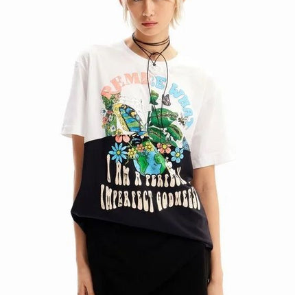 Desigual ~ Retro Nature Patchwork T-shirt