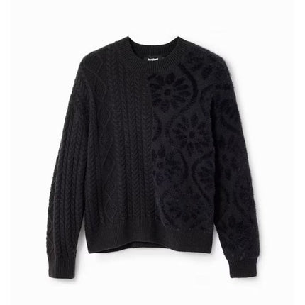 Desigual ~ Black Sweater