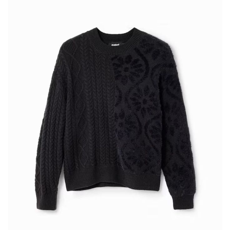 Desigual ~ Black Sweater