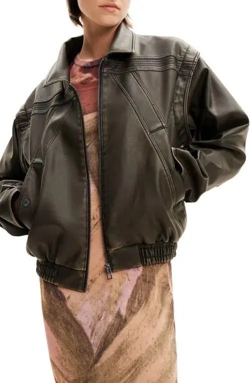 Desigual ~ Brown Henry Bomber Jacket