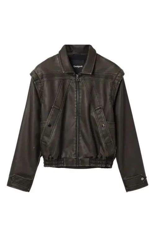 Desigual ~ Brown Henry Bomber Jacket