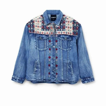 Desigual ~ Embroidered Denim Jacket