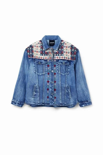 Desigual ~ Embroidered Denim Jacket