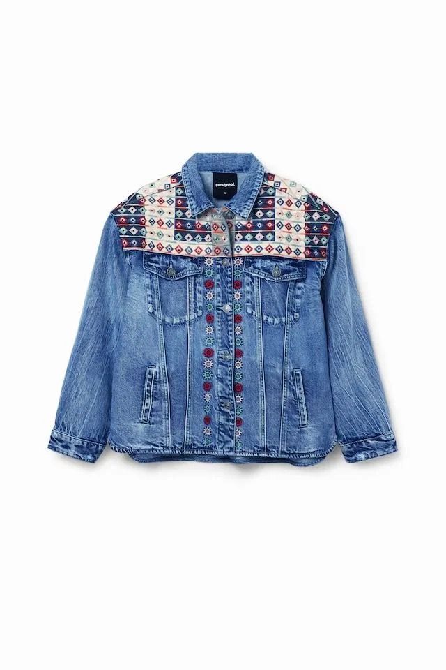 Desigual ~ Embroidered Denim Jacket