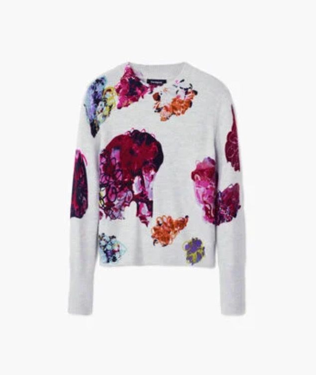 Desigual ~ Floral sweater M. Christian Lacroix