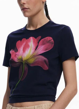 Desigual ~ Navy Large Flower Shirt