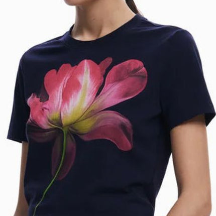 Desigual ~ Navy Large Flower Shirt