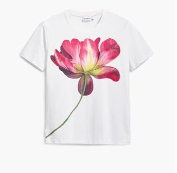 Desigual ~ White Large Flower Shirt